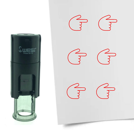 Pointing right stamp Ø10mm imprint - 1 pc