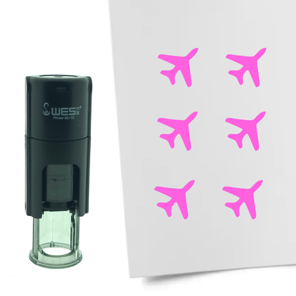 Stamp airplane - 10 mm print