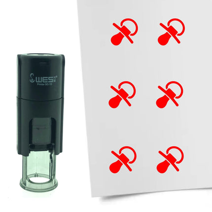 Stamp pacifier - 10 mm print