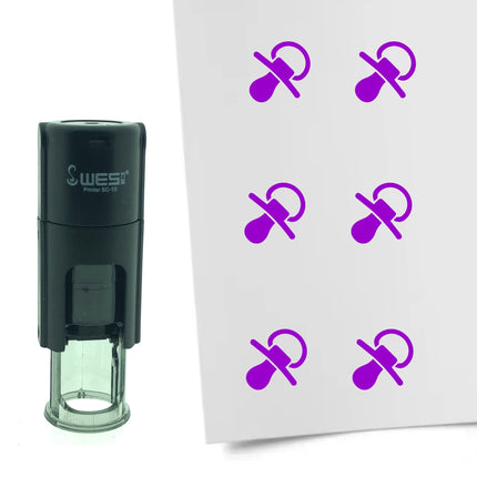 Stamp pacifier - 10 mm print