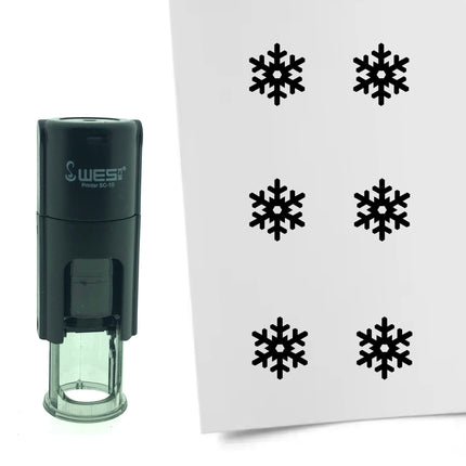 Stamp snowflake - 10 mm print
