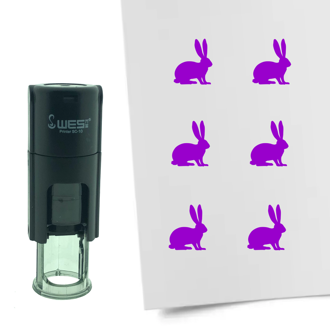 Rabbit stamp Ø10mm imprint - 1 pc
