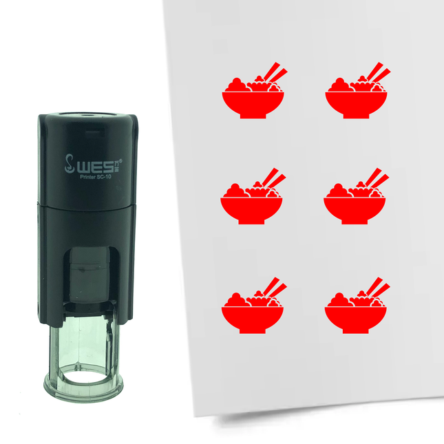 Poké bowl stamp Ø10mm imprint - 1 pc
