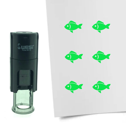 Fish stamp Ø10mm imprint - 1 pc