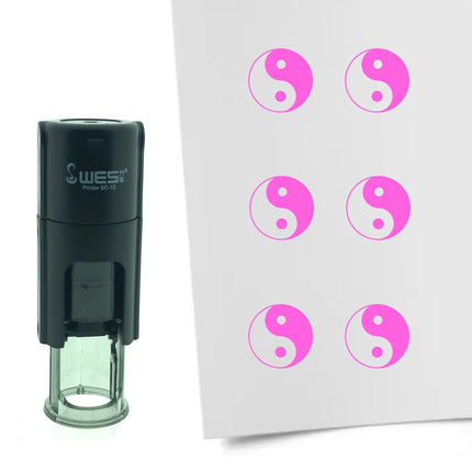 Yin yang stamp Ø10mm imprint - 1 pc