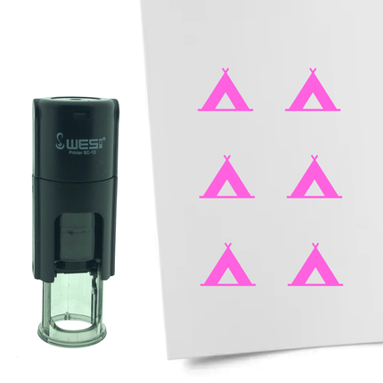 Tent stamp Ø10mm imprint - 1 pc