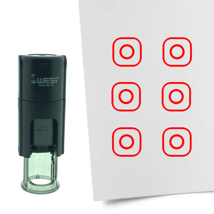 Stamp Instagram logo - 10 mm print
