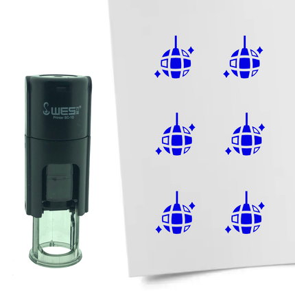 Stamp disco ball - 10 mm print