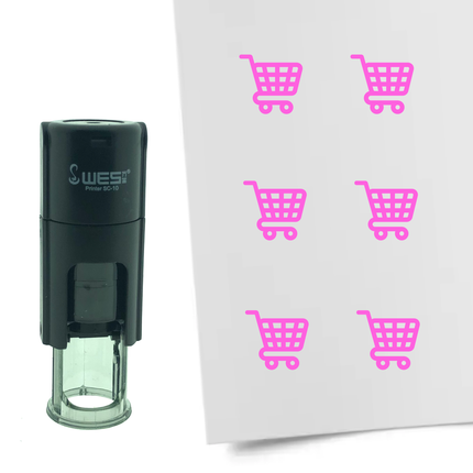 Stamp shopping cart - 10 mm print