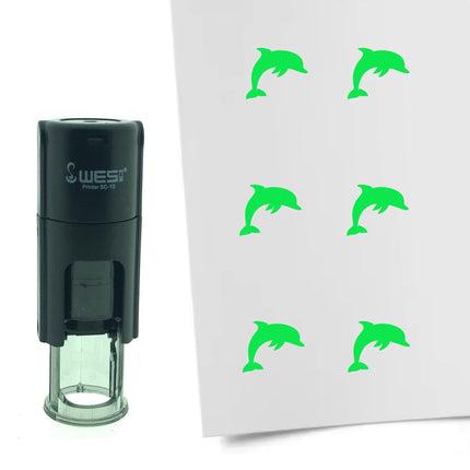 Stamp dolphin - 10 mm print