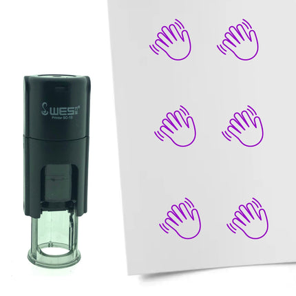 Waving stamp Ø10mm imprint - 1 pc