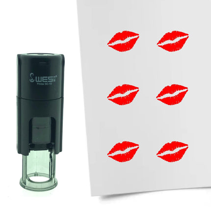 Stamp kiss - 10 mm print