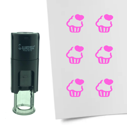 Stamp cupcake - 10 mm print