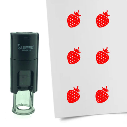 Stamp strawberry - 10 mm print