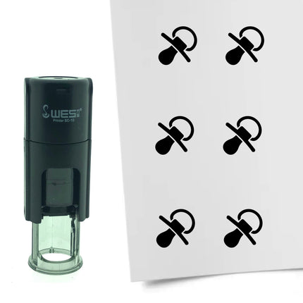 Stamp pacifier - 10 mm print