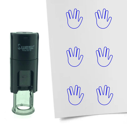 Mr. Spock greeting stamp Ø10mm imprint - 1 pc