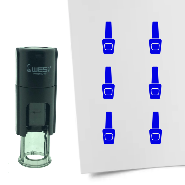 Nail polish stamp Ø10mm imprint - 1 pc