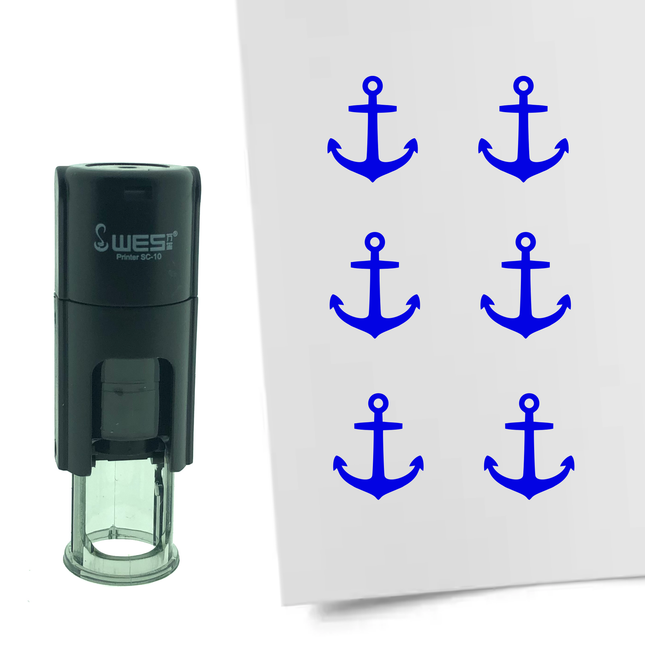 Anchor stamp Ø10mm imprint - 1 pc