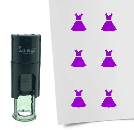 Stamp dress - 10 mm print