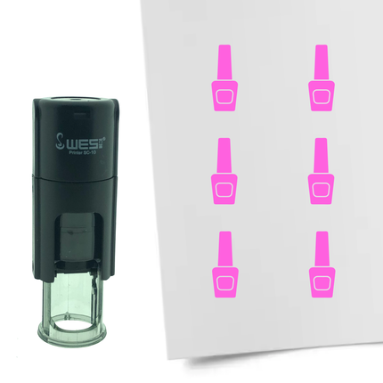 Stamp nail polish - 10 mm print