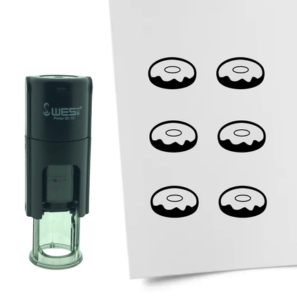 Stamp donut - 10 mm print