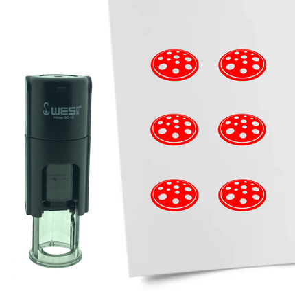 Stamp pizza - 10 mm print