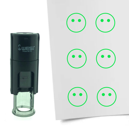 Smiley not present stamp Ø10mm imprint - 1 pc