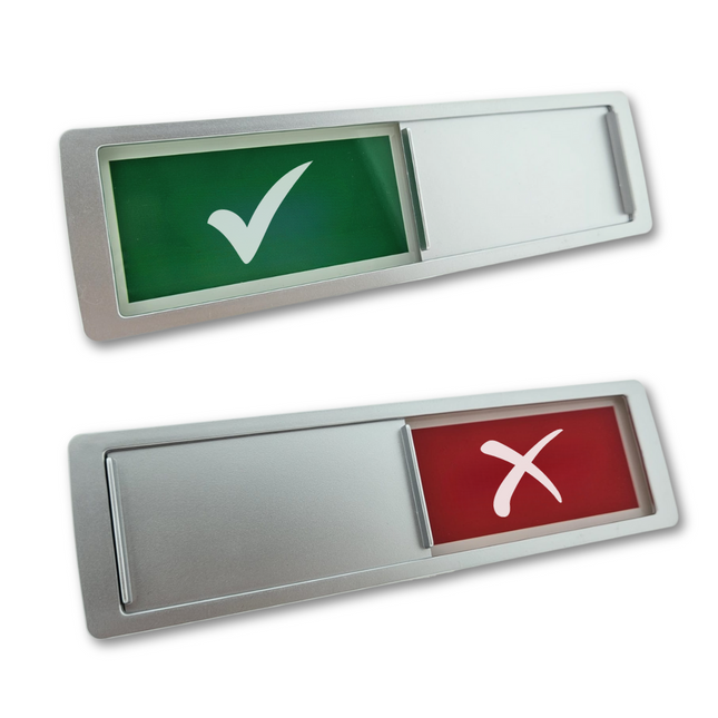 Checkmark - Cross sliding sign - 1 pc