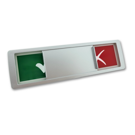 Checkmark - Cross sliding sign - 1 pc