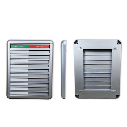 Present-absent board for 10 people - 1 pc