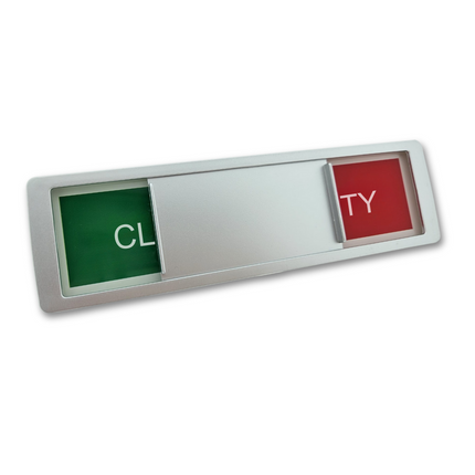 Clean-Dirty slider sign