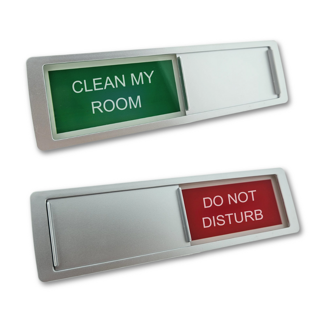 Clean My Room - Do Not Disturb sliding sign  178x50mm - 1 pc