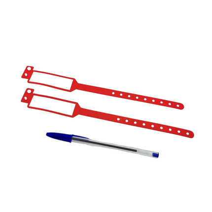 Writable plastic wristbands - 100 pcs