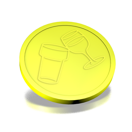Beer and wine tokens Ø29mm – 100 pcs