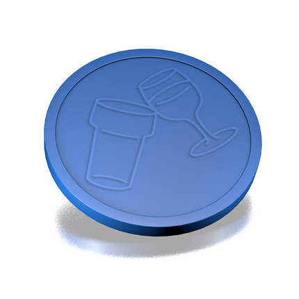 Beer and wine tokens Ø29mm – 100 pcs