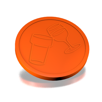 Beer and wine tokens Ø29mm – 100 pcs