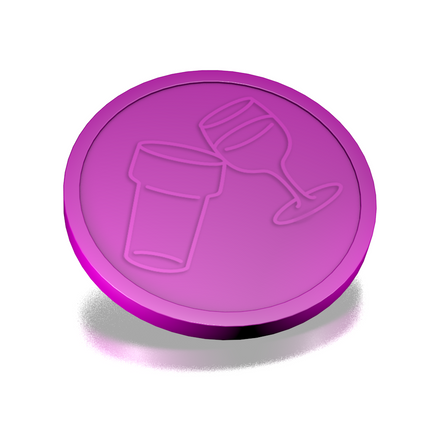 Beer and wine tokens Ø29mm – 100 pcs