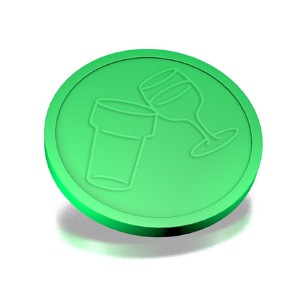 Beer and wine tokens Ø29mm – 100 pcs