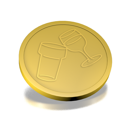 Beer and wine tokens Ø29mm – 100 pcs