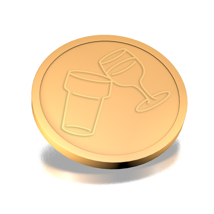 Beer and wine tokens Ø29mm – 100 pcs