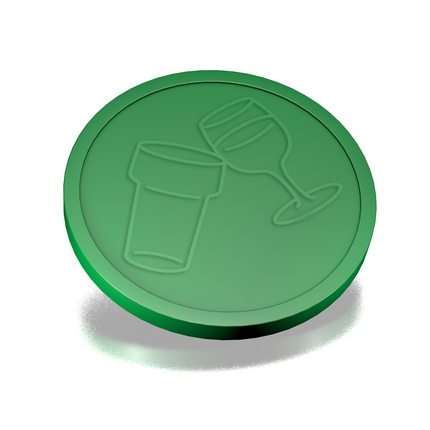Beer and wine tokens Ø29mm – 100 pcs