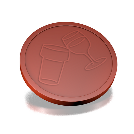 Beer and wine tokens Ø29mm – 100 pcs