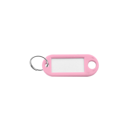 Plastic key tag with label window 55 x 22 mm – 100 pcs