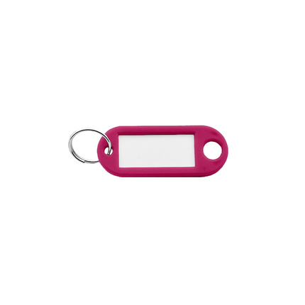 Plastic key tag with label window 55 x 22 mm – 100 pcs