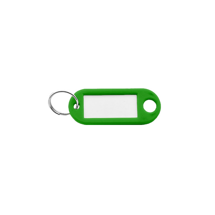 Plastic key tag with label window 55 x 22 mm – 100 pcs