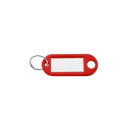 Plastic key tag with label window 55 x 22 mm – 100 pcs