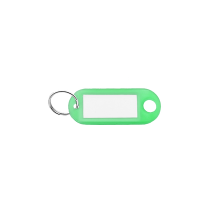 Plastic key tag with label window 55 x 22 mm – 100 pcs