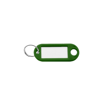 Plastic key tag with label window 55 x 22 mm – 100 pcs