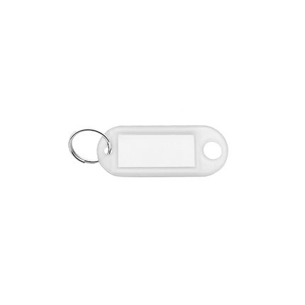 Plastic key tag with label window 55 x 22 mm – 100 pcs