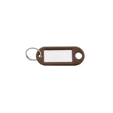 Plastic key tag with label window 55 x 22 mm – 100 pcs